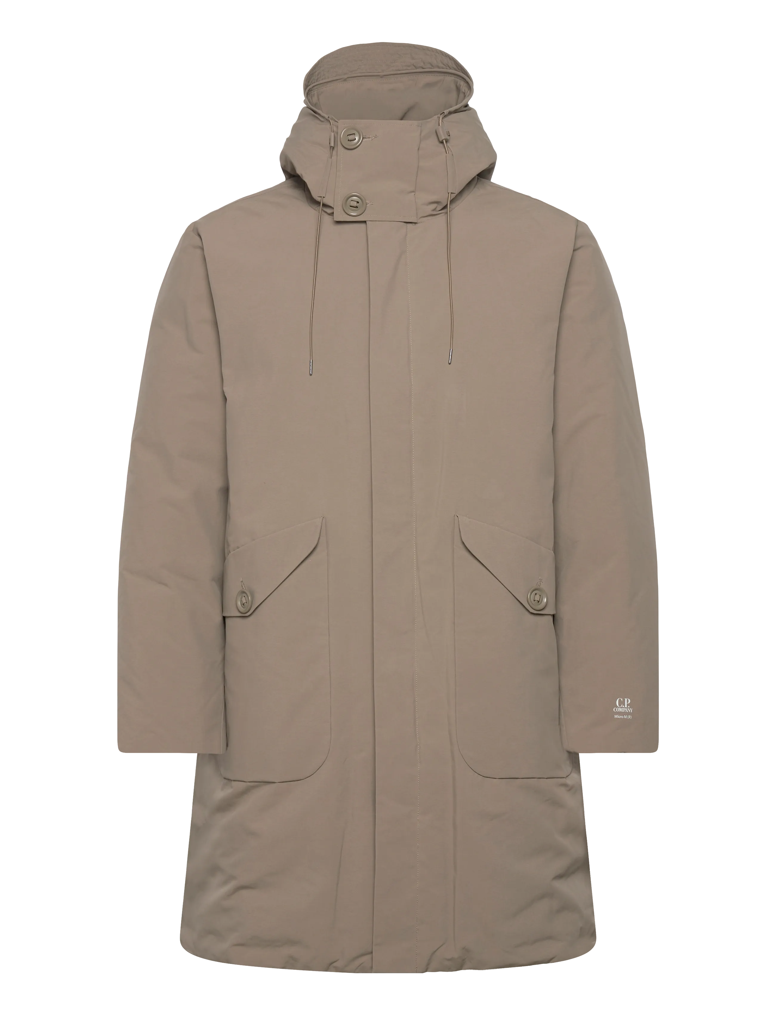 C.P. Company Micro-M Hooded Jacket, M, Jackets, Beige - Anoraks, Männerswear