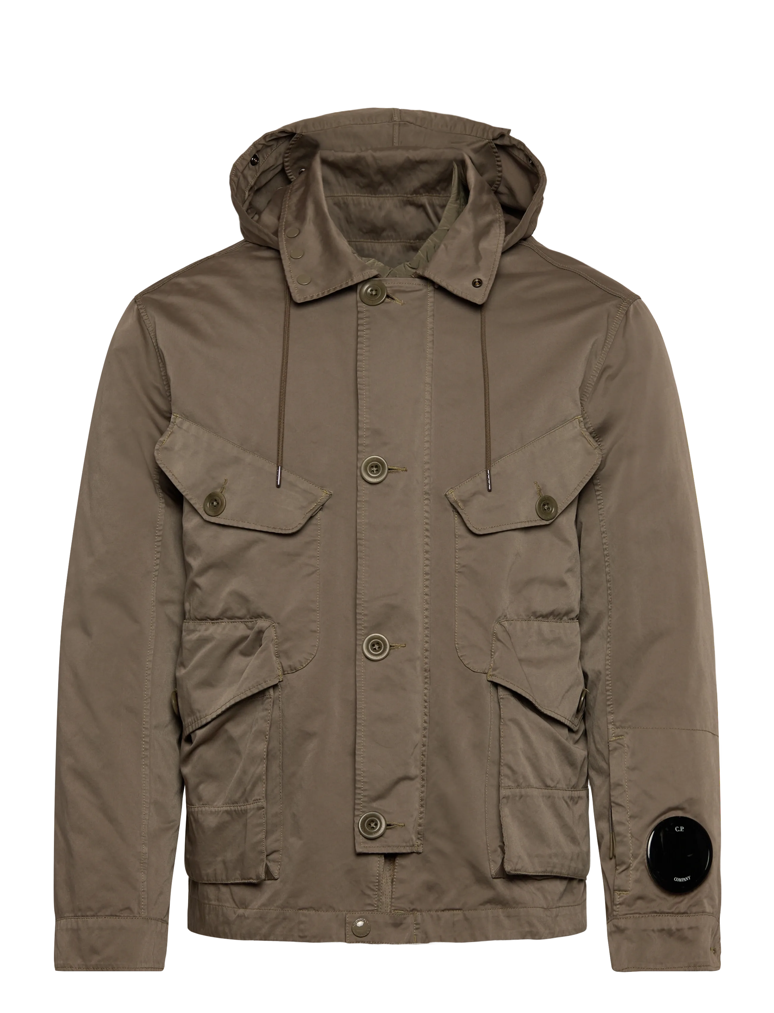 C.P. Company Micro Kei Hooded Jacket - Overtøj - WALNUT / khaki/green