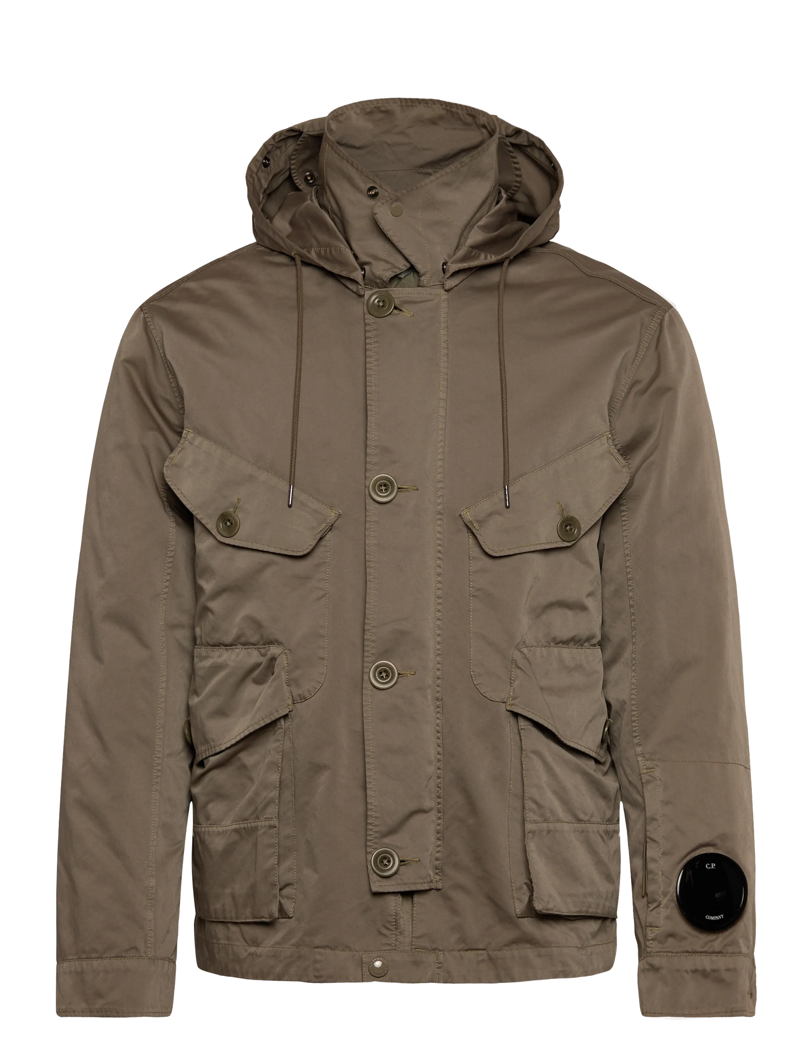 C.P. Company - Micro Kei Hooded Jacket - parkatakit - walnut - 2