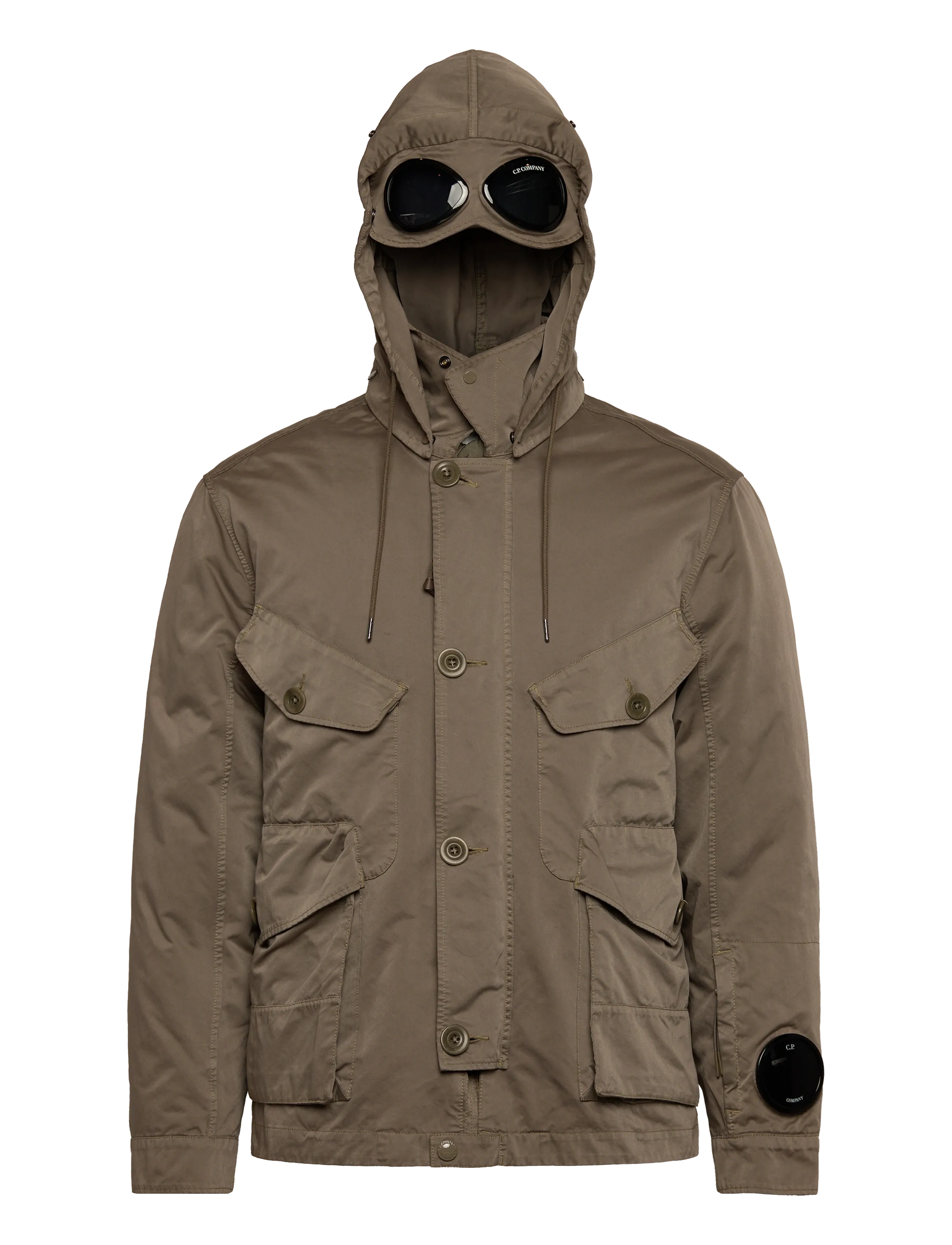 C.P. Company - Micro Kei Hooded Jacket - parkatakit - walnut - 3