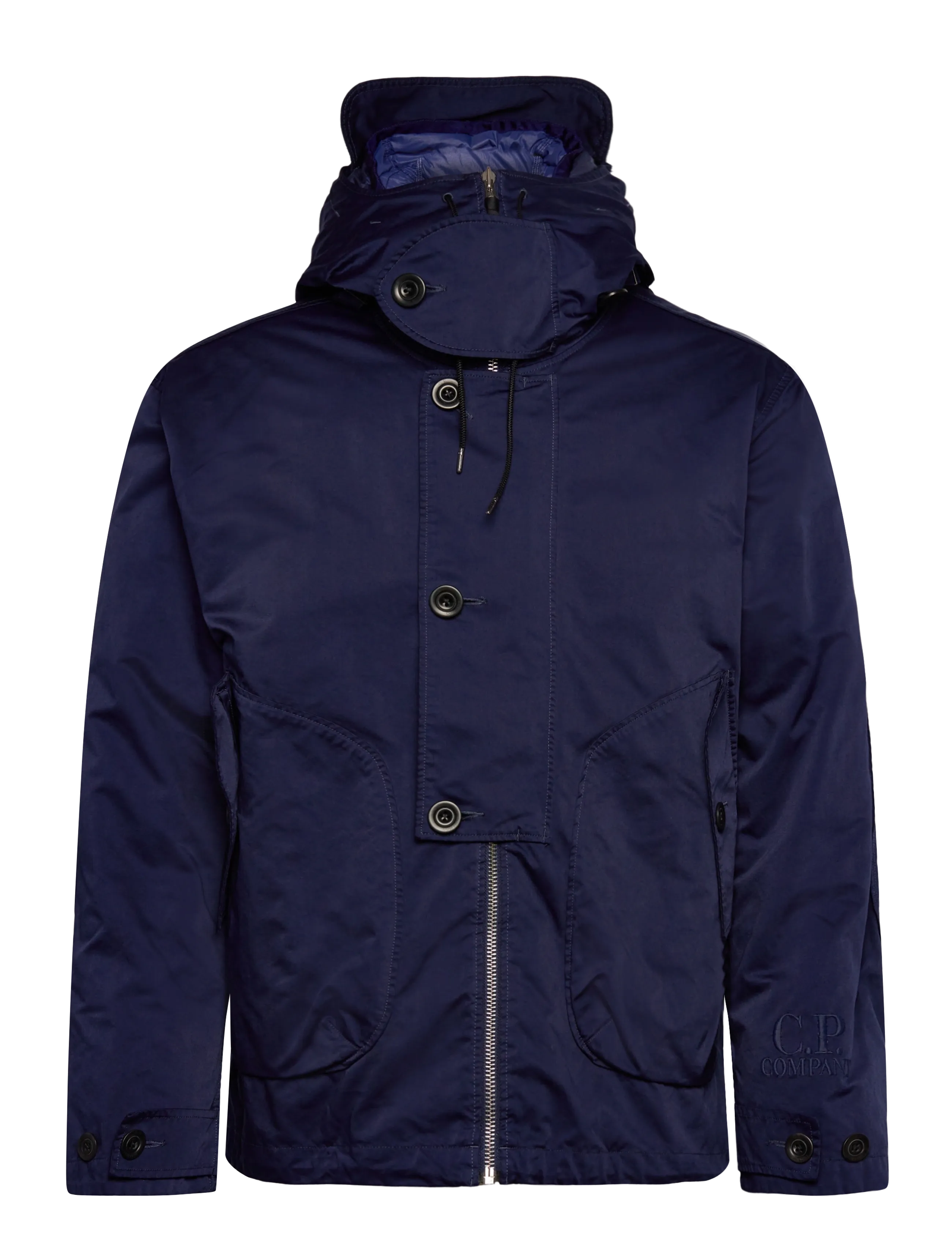 C.P. Company Micro Kei Jacket, Mænd, Micro Kei Hættejakke, Navy, Str: L
