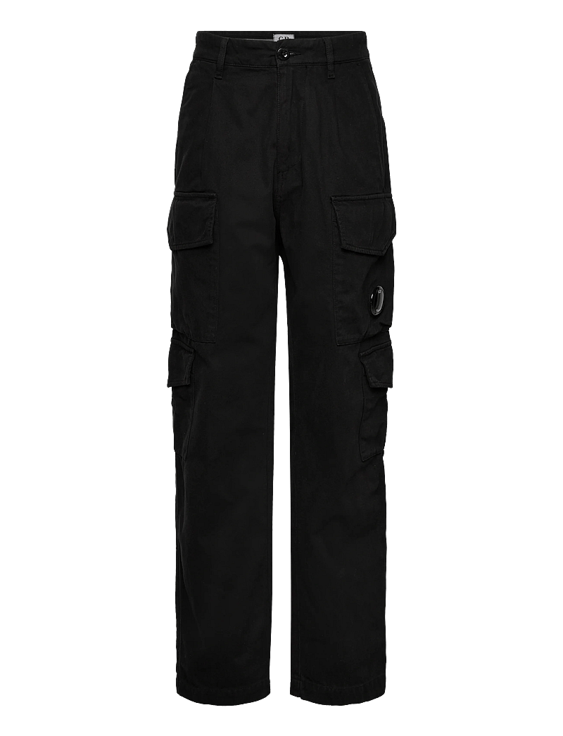 C.P. Company - CARGO PANT IN VINTAGE ARMY STRUCTURE - cargohose - black - 0