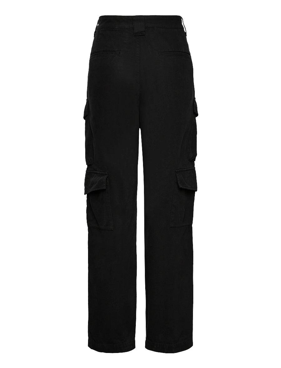 C.P. Company - CARGO PANT IN VINTAGE ARMY STRUCTURE - cargo-püksid - black - 1