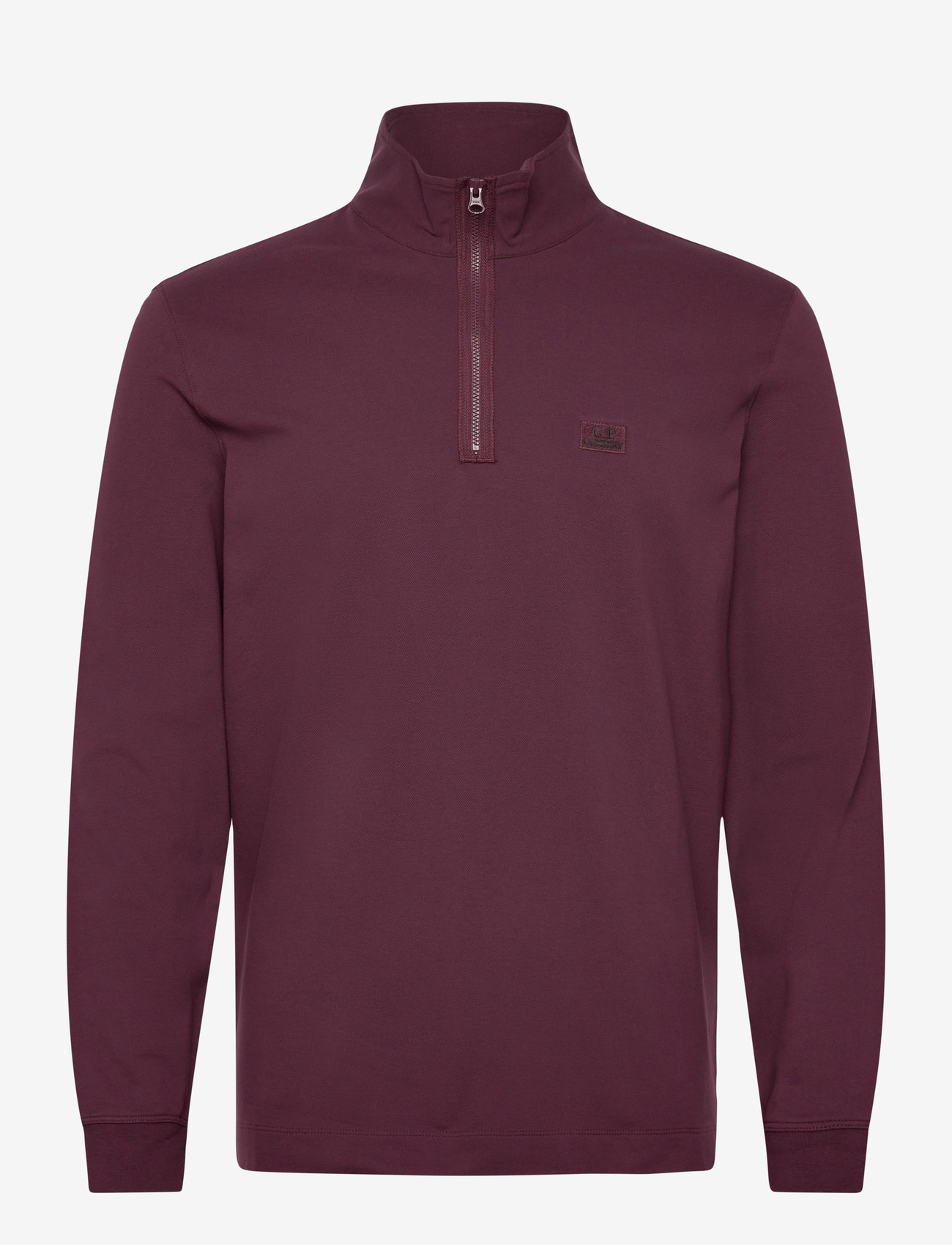 C.P. Company - Stretch Piquet Half-Zip - halfzip strik - potent purple - 0