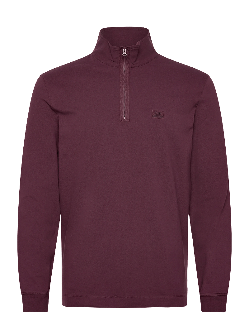 C.P. Company - Stretch Piquet Half-Zip - halfzip strik - potent purple - 0