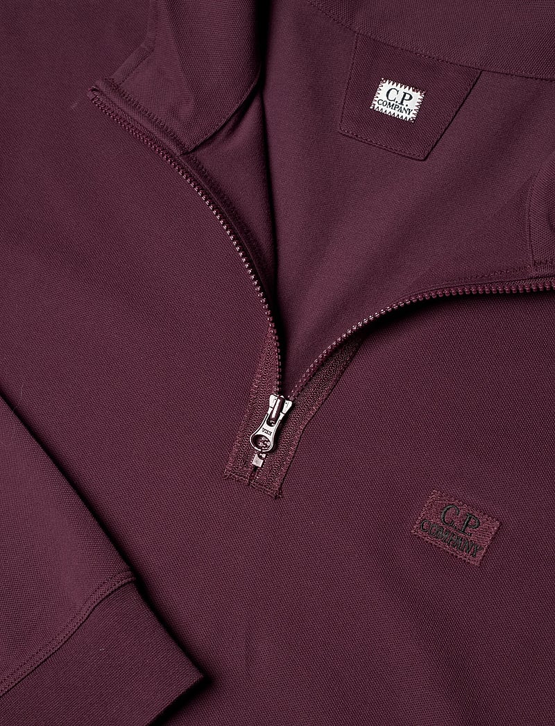 C.P. Company - Stretch Piquet Half-Zip - halfzip strik - potent purple - 2