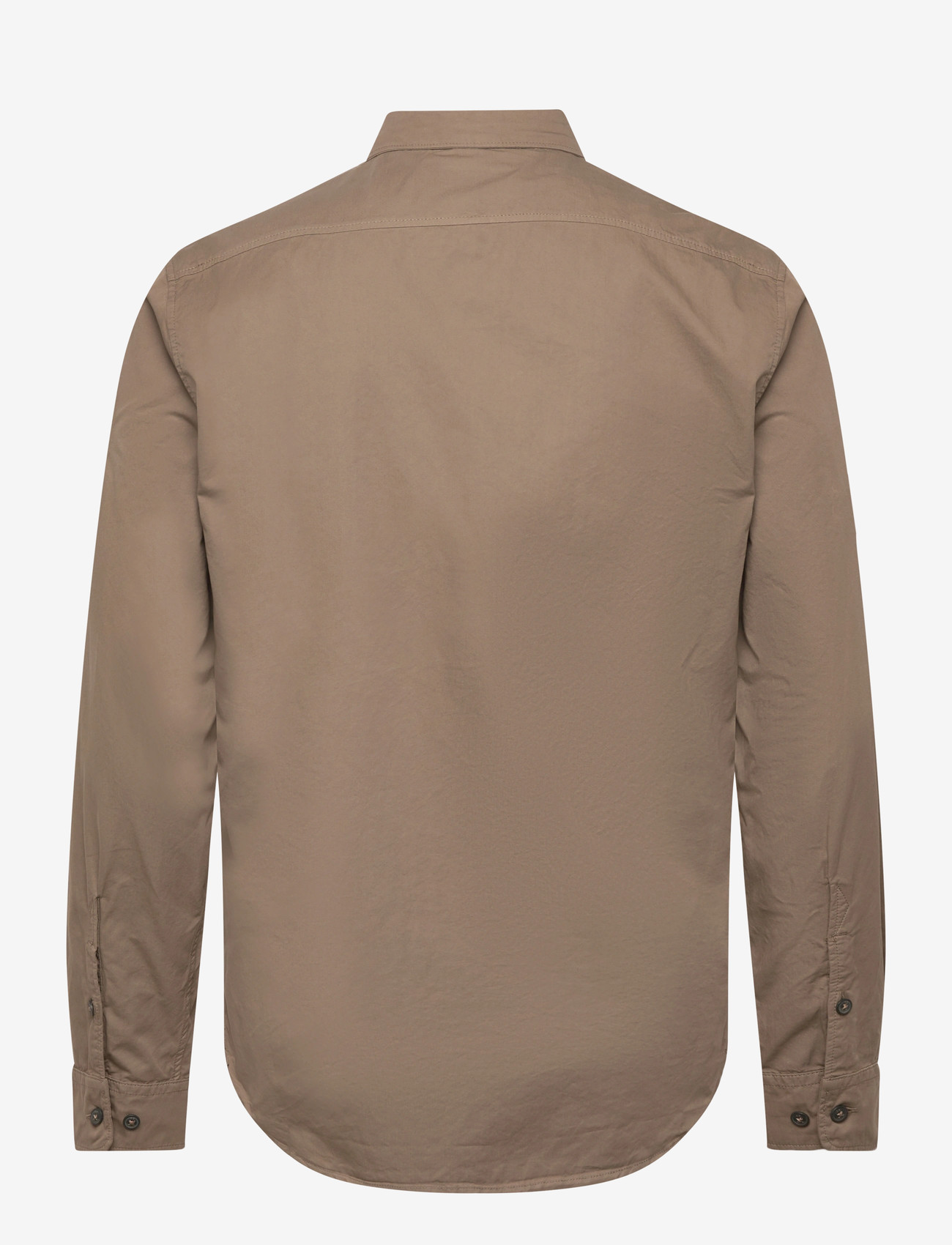 C.P. Company - Organic Gabardine Buttoned Lens Shirt - casual shirts - walnut - 1