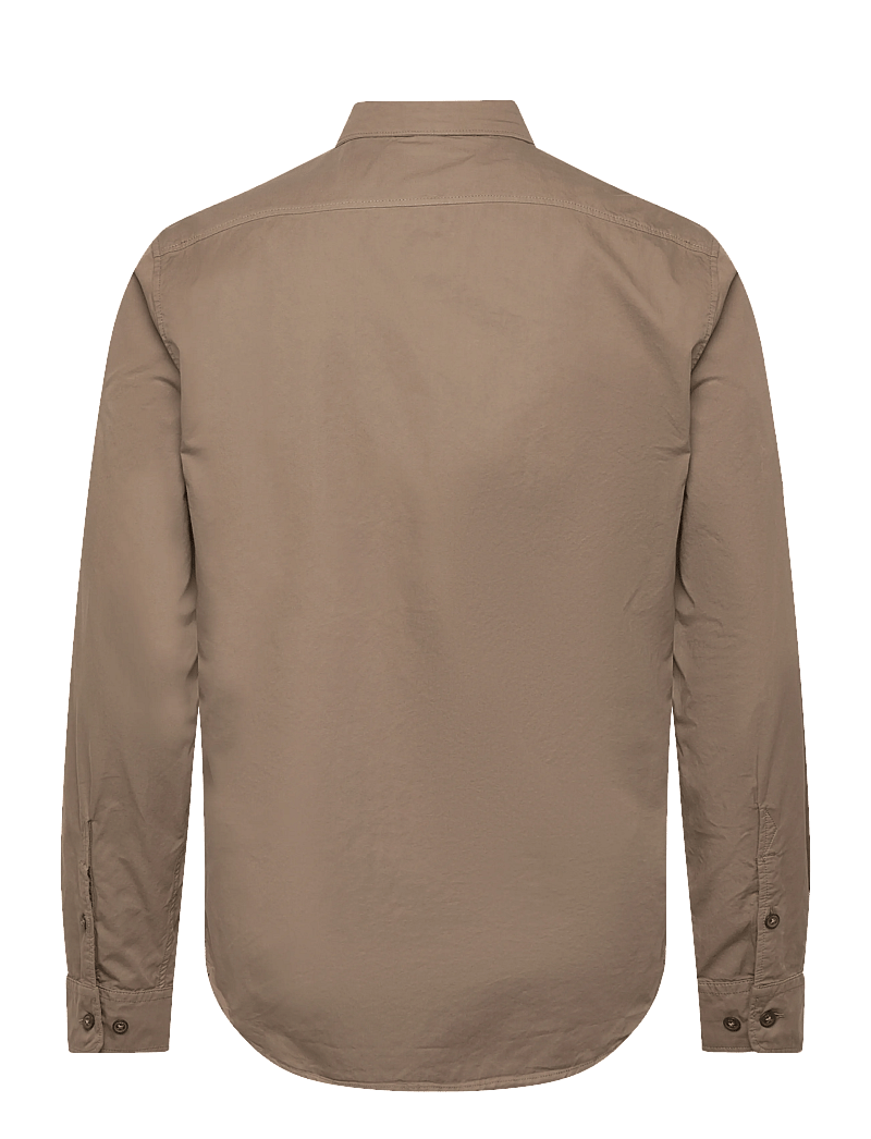 C.P. Company - Organic Gabardine Buttoned Lens Shirt - casual shirts - walnut - 1