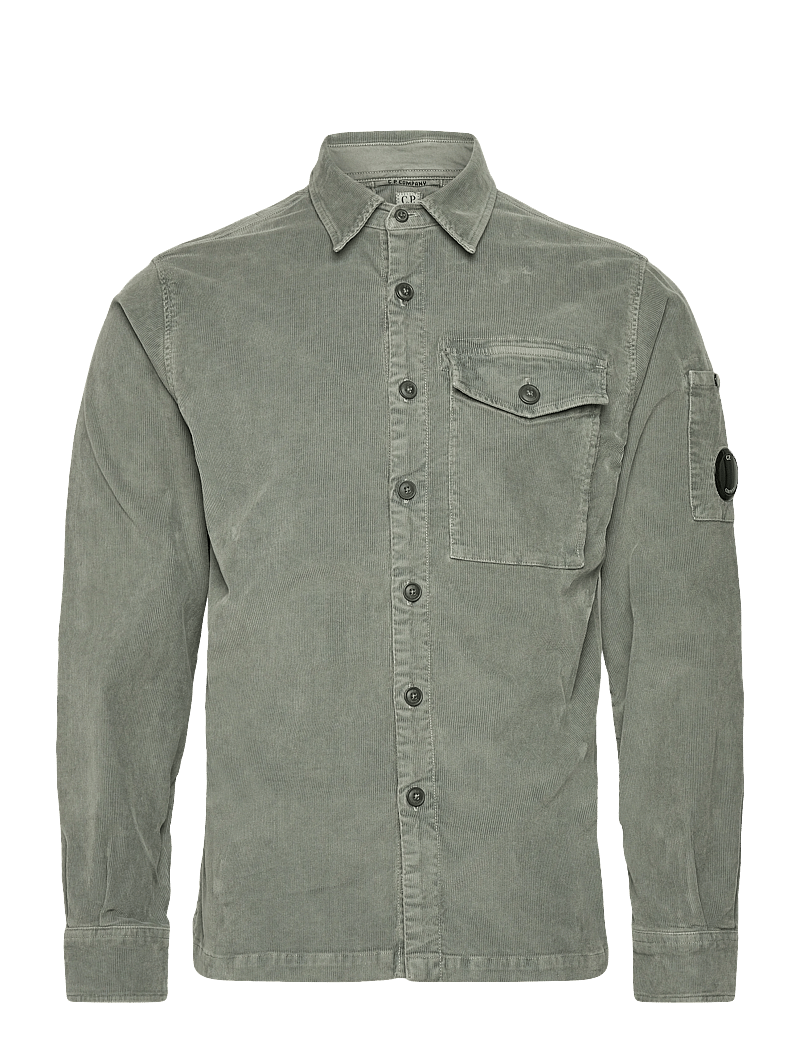 C.P. Company - CORDUROY LENS BUTTONED SHIRT - basic shirts - grape leaf - 0