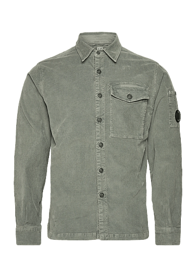 Corduroy Lens Buttoned Shirt - Casual