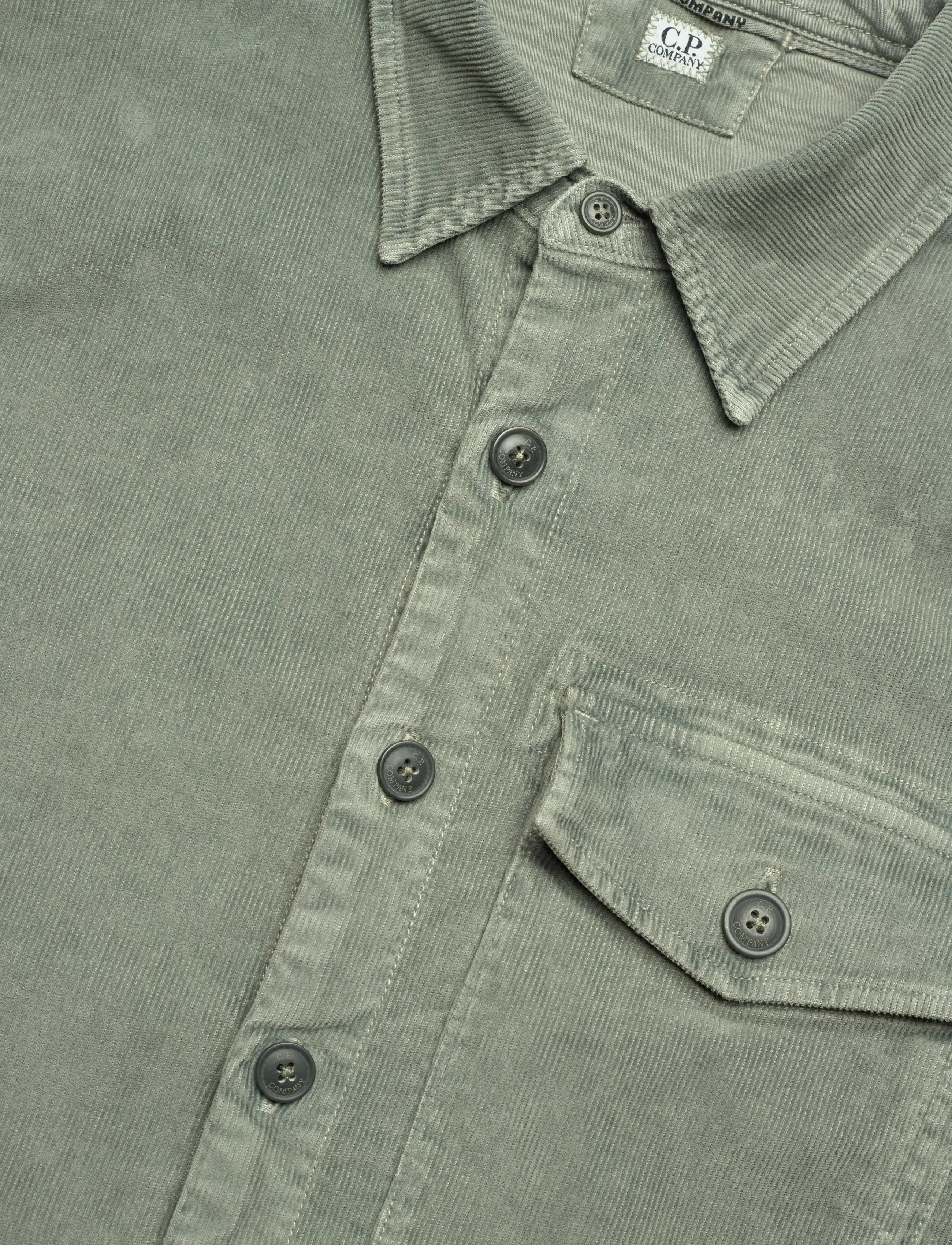 C.P. Company - CORDUROY LENS BUTTONED SHIRT - cordhemden - grape leaf - 3