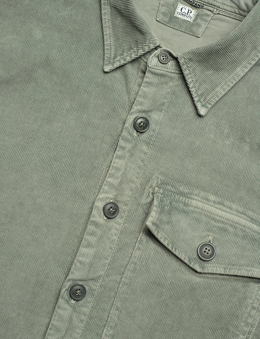 C.P. Company - CORDUROY LENS BUTTONED SHIRT - cordhemden - grape leaf - 3