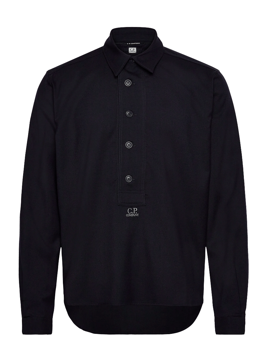 C.P. Company - Wool Shirt - verslaðu eftir stíl - total eclipse - 0