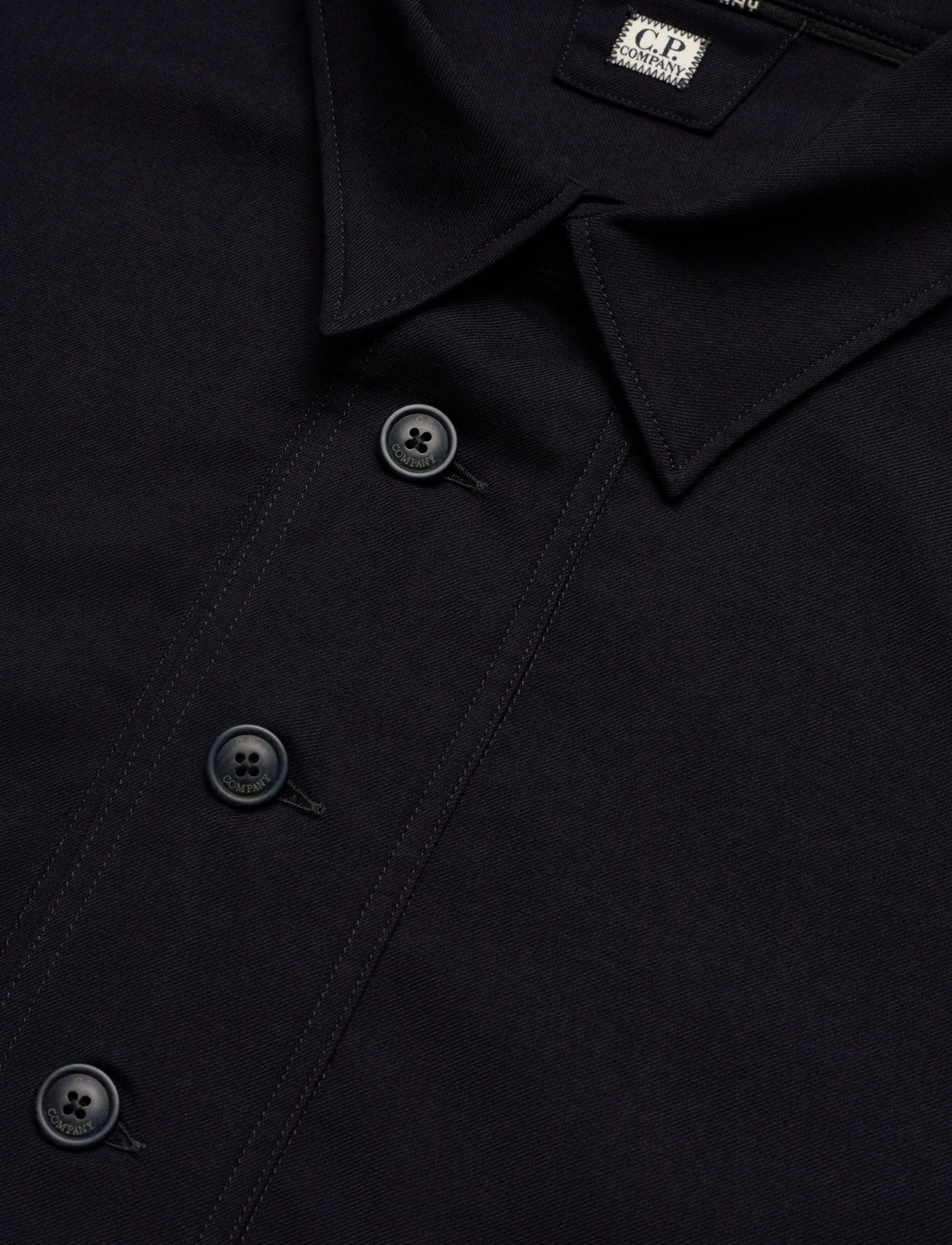C.P. Company - Wool Shirt - casual skjorter - total eclipse - 3