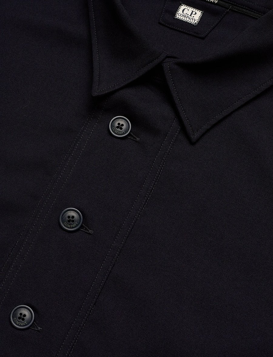 C.P. Company - Wool Shirt - verslaðu eftir stíl - total eclipse - 3