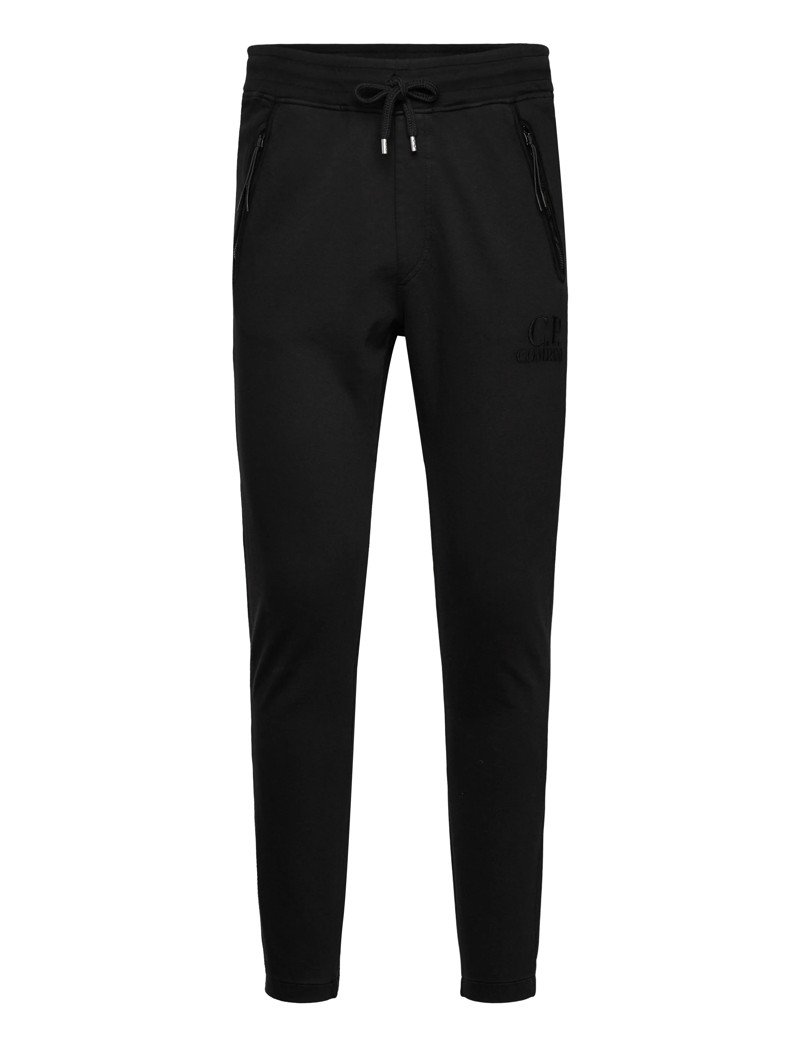 Logo Embroidered Track Pants - BLACK