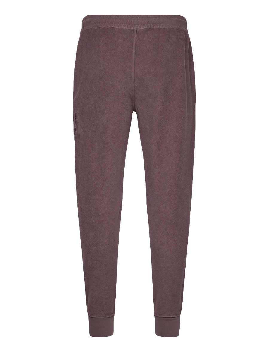 C.P. Company - Reverse Brushed & Emerized Diagonal Fleece Mixed Jogger - shop efter stil - purple dove - 1