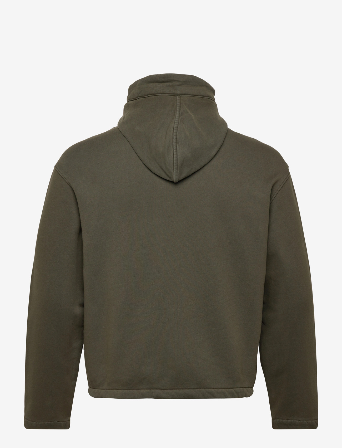 C.P. Company - Brushed And Emerized Diagonal Fleece Hooded Utility Sweatshirt - tunna jackor - grape leaf - 1