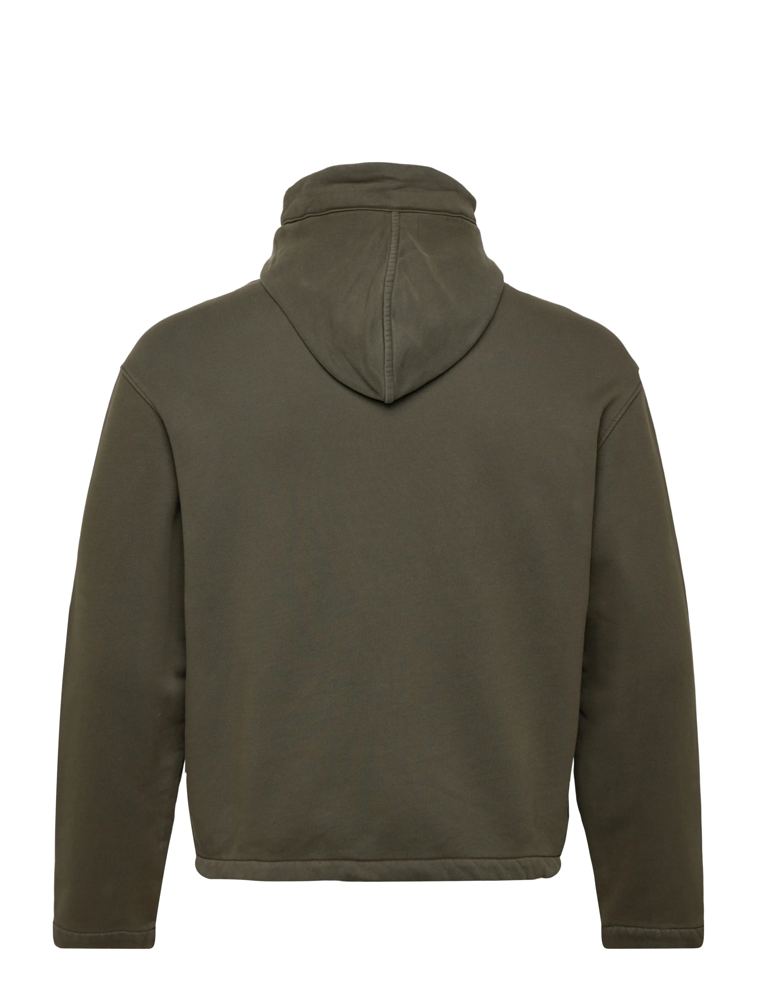 C.P. Company - Brushed And Emerized Diagonal Fleece Hooded Utility Sweatshirt - frühlingsjacken - grape leaf - 1