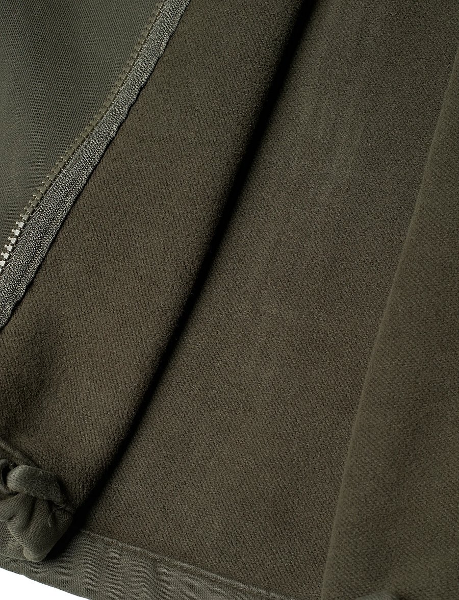 C.P. Company - Brushed And Emerized Diagonal Fleece Hooded Utility Sweatshirt - frühlingsjacken - grape leaf - 3