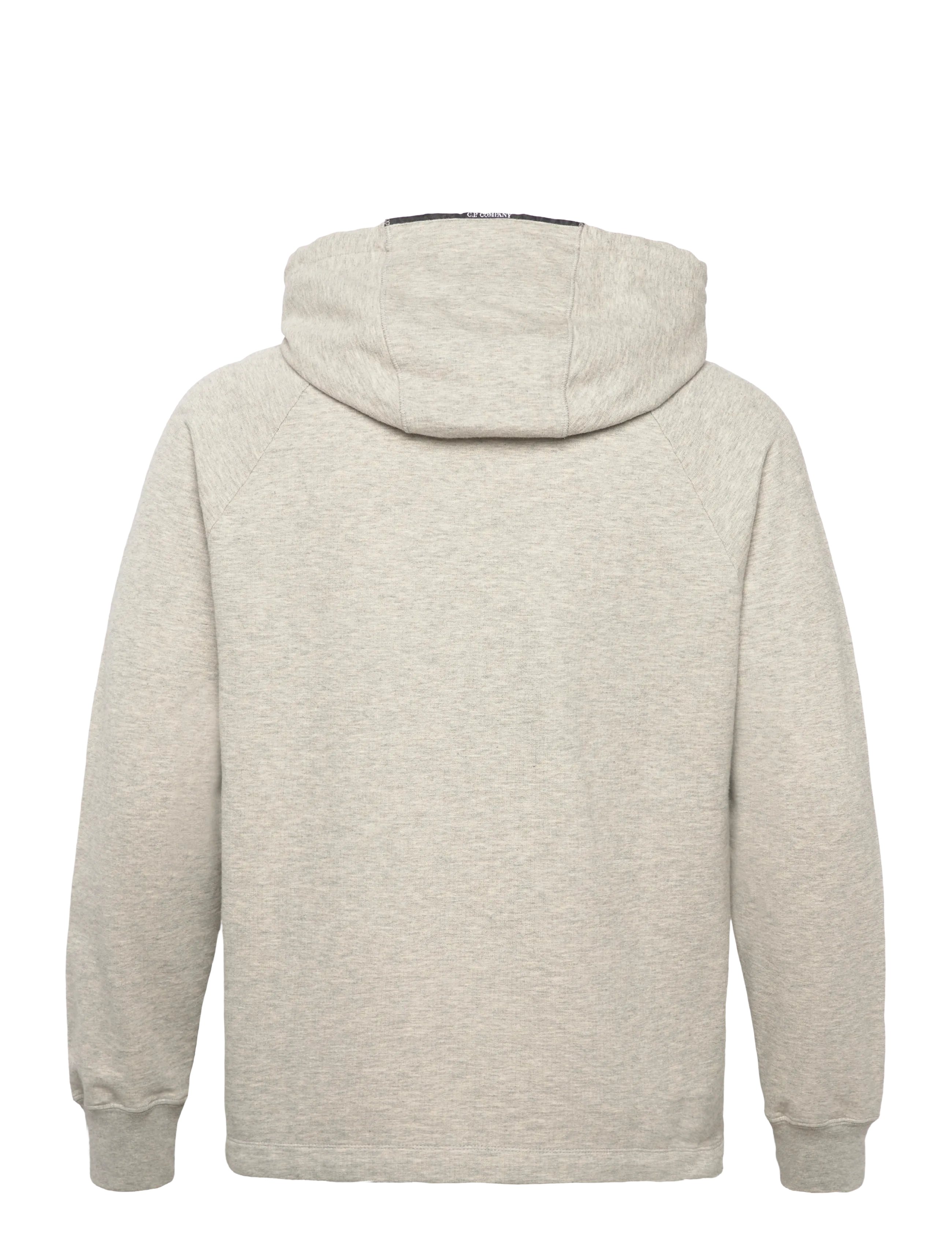 C.P. Company - Light Fleece Hoodie Garment Dyed - greystone melange - 2