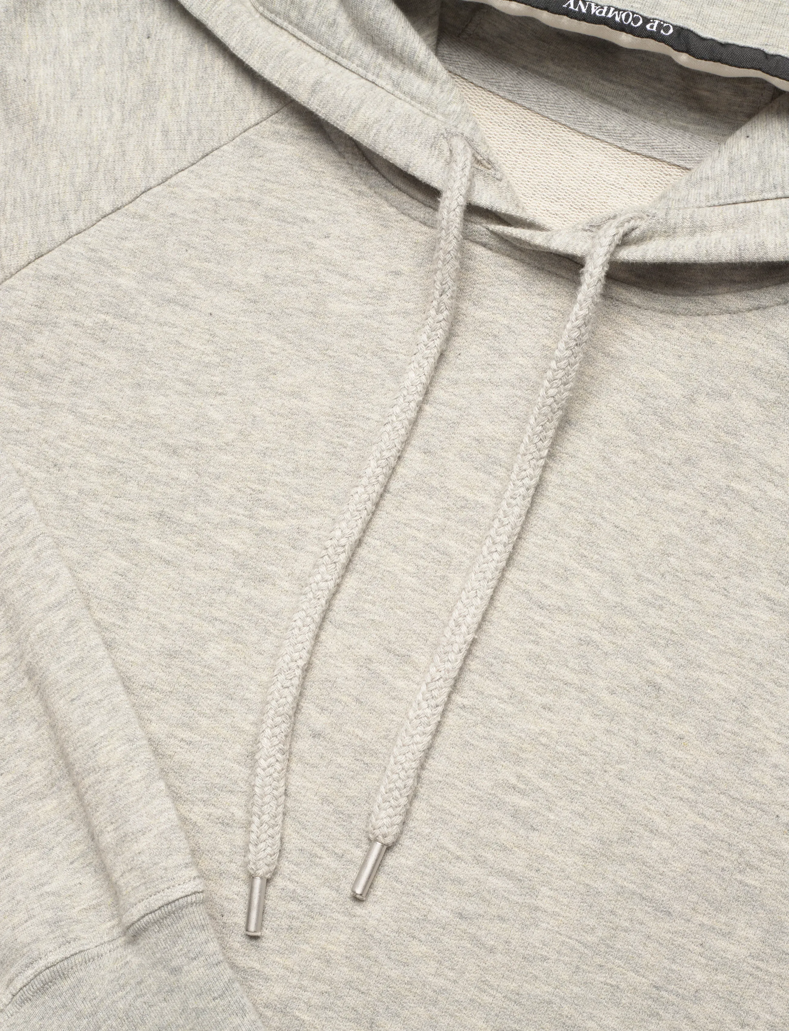 C.P. Company - Light Fleece Hoodie Garment Dyed - greystone melange - 5