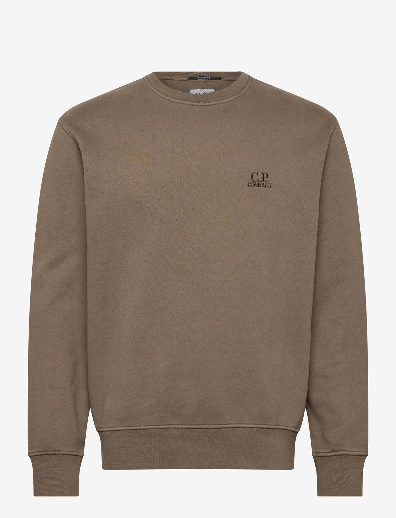 C.P. Company - Logo Embroidered Crewneck Sweatshirt - shop by style - walnut - 0