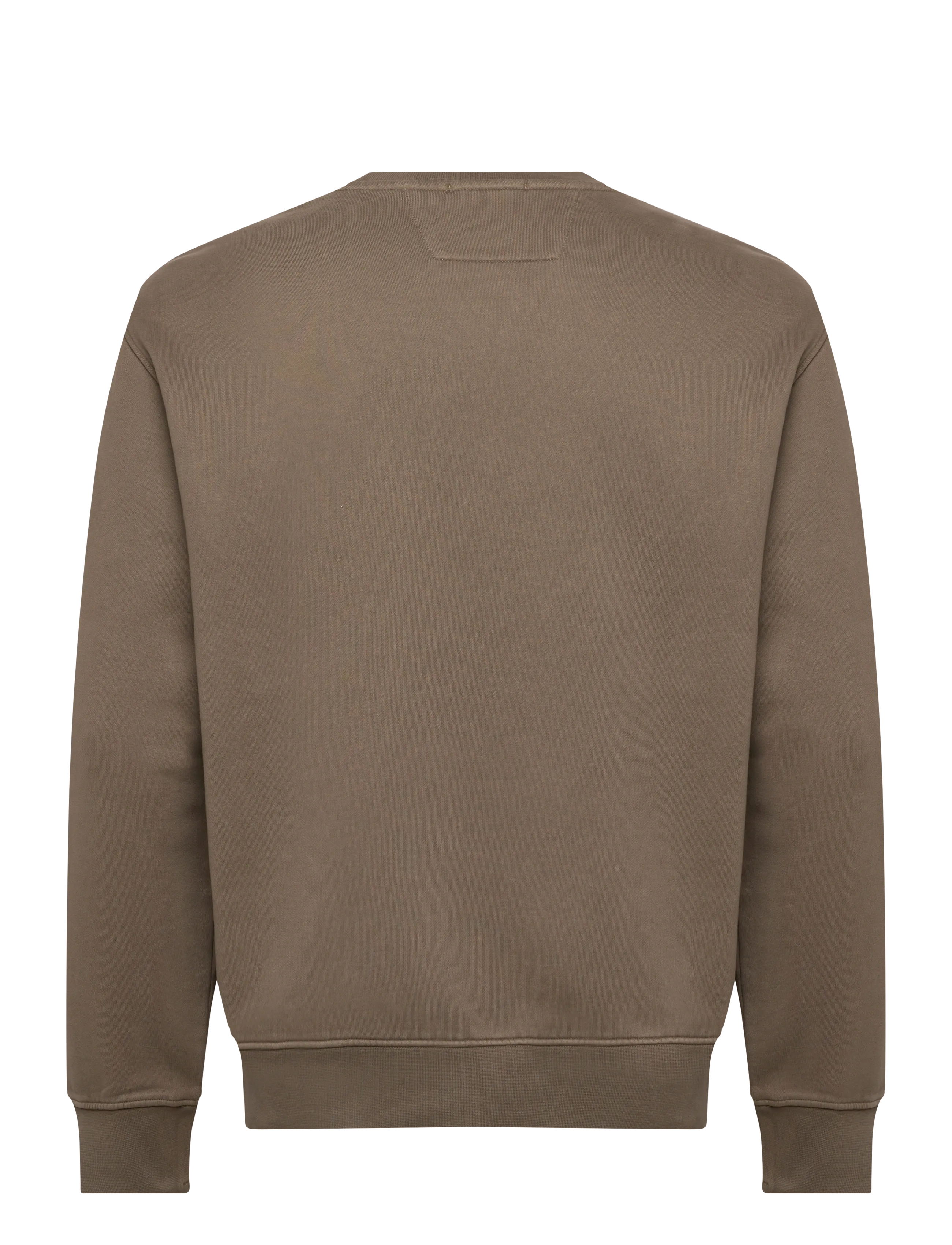 C.P. Company - Logo Embroidered Crewneck Sweatshirt - shop by style - walnut - 1