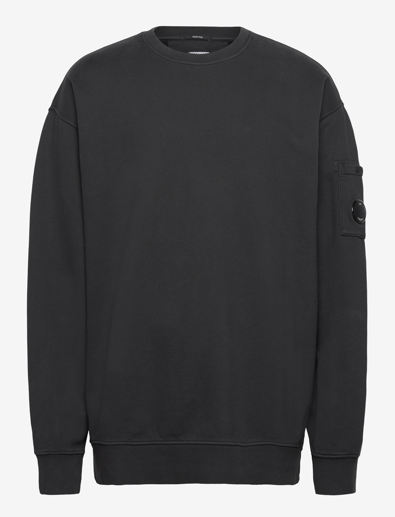 C.P. Company - Logo Embroidered Crewneck Sweatshirt - clothing - black sand - 0