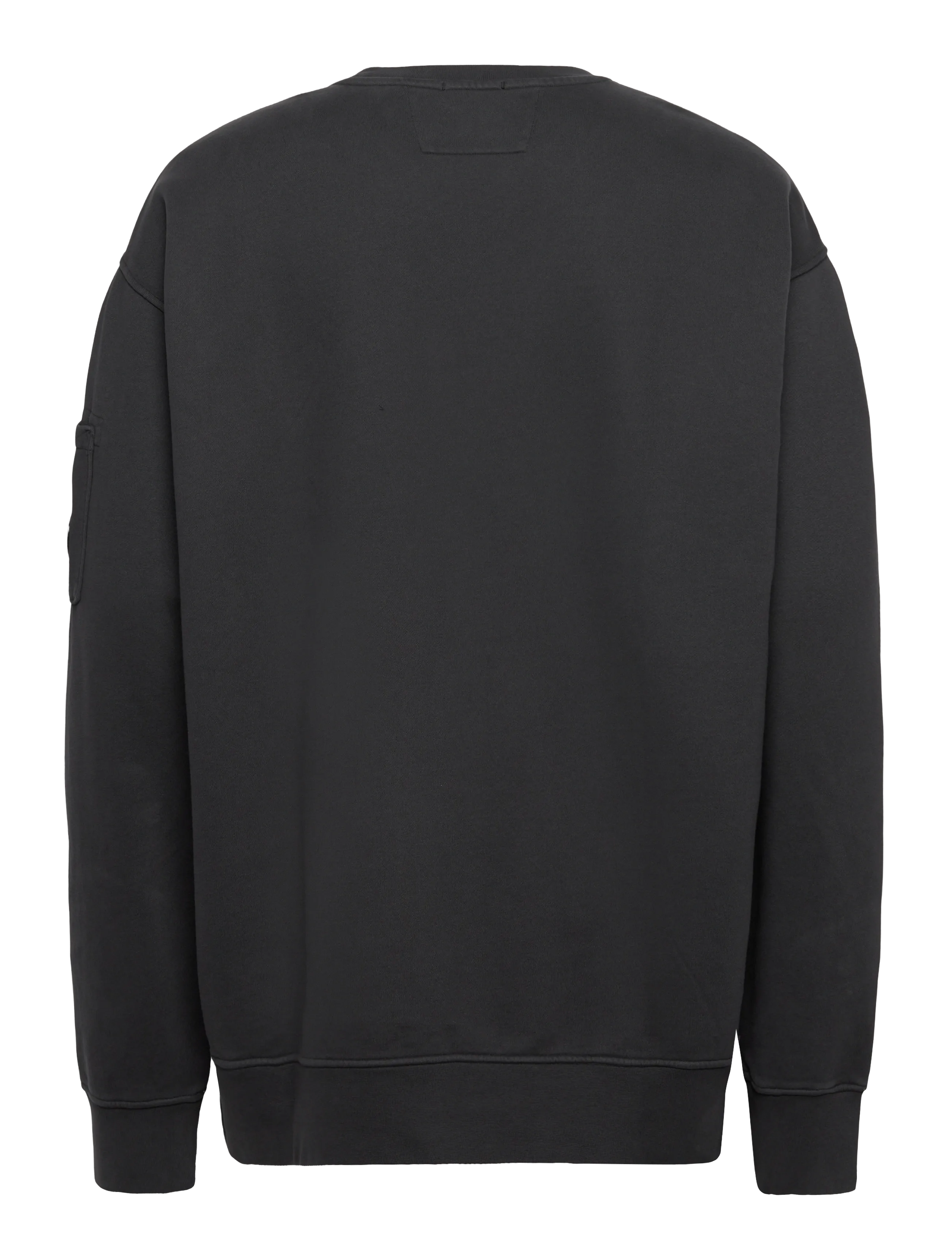 C.P. Company - Logo Embroidered Crewneck Sweatshirt - shop efter stil - black sand - 1
