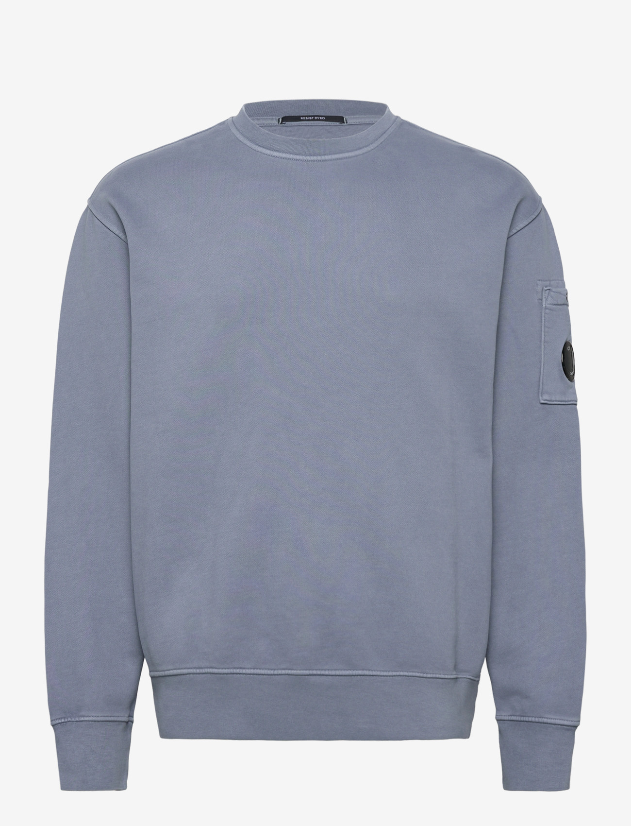 C.P. Company - Logo Embroidered Crewneck Sweatshirt - shop by style - flint stone - 0