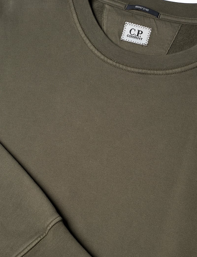 C.P. Company - Logo Embroidered Crewneck Sweatshirt - clothing - grape leaf - 2