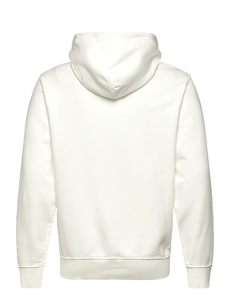 C.P. Company - Logo Embroidered Fleece Hoodie - hoodies - gauze white - 1
