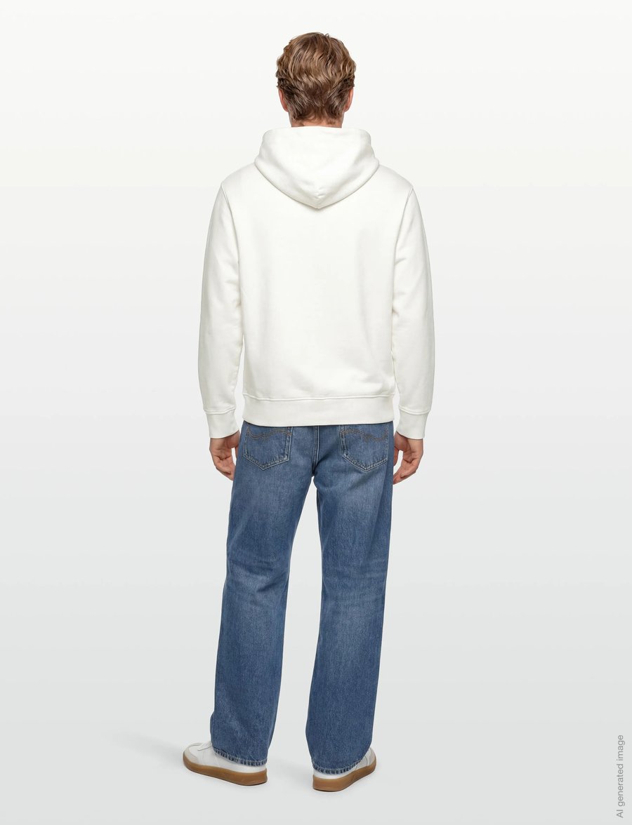 C.P. Company - Logo Fleece hoodie - kapuutsiga dressipluusid - gauze white - 4