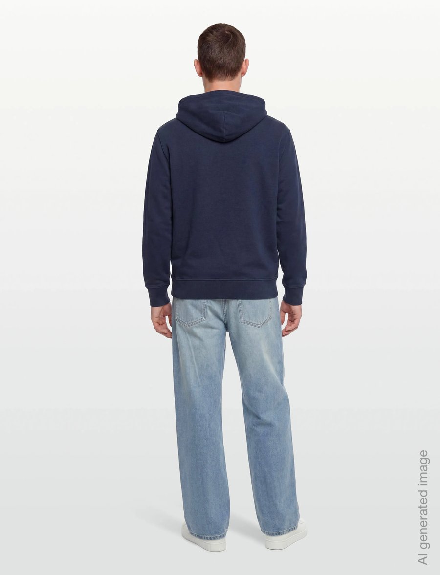 C.P. Company - Logo Emroidered Hoodie - hettupeysur - estate blue - 4