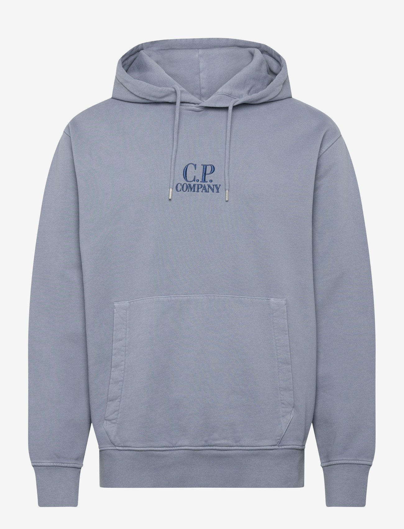 C.P. Company - Logo Embroidered Hoodie - hoodies - flint stone - 0