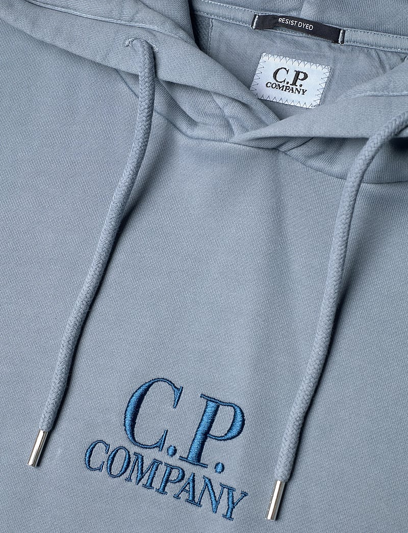 C.P. Company - Logo Embroidered Hoodie - hoodies - flint stone - 2