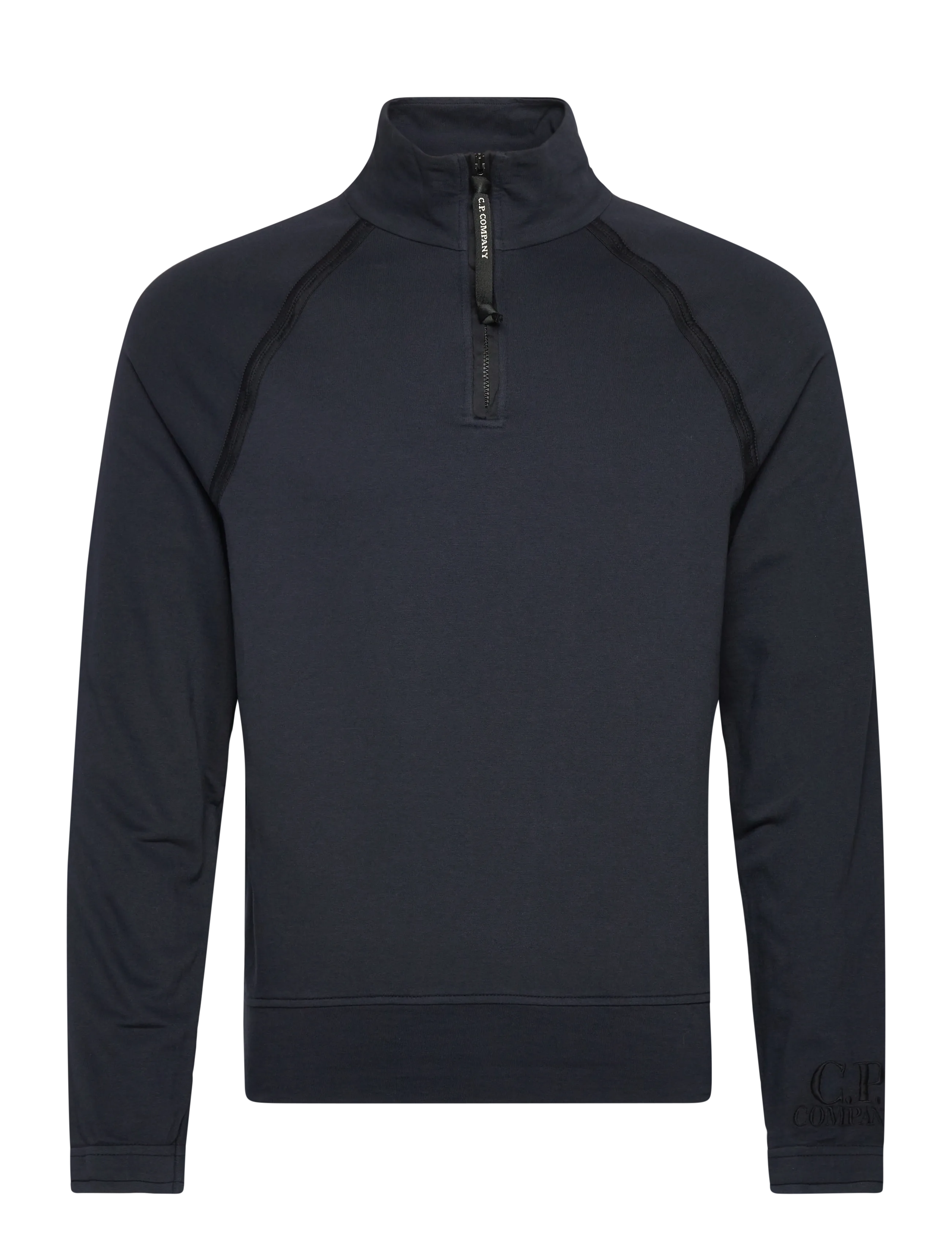 C.P. Company Light Fleece Half Zipped Sweatshirt - Akcija - TOTAL ECLIPSE / navy