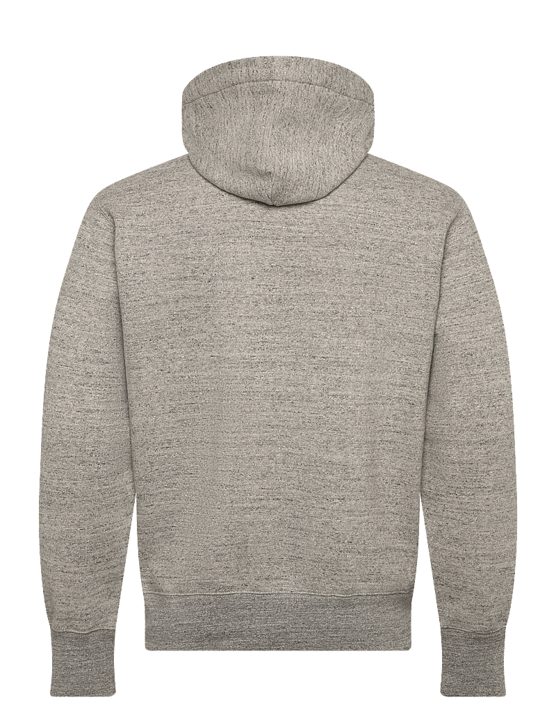 C.P. Company - Logo Embroidered Cotton Hoodie - hoodies - greystone melange - 1