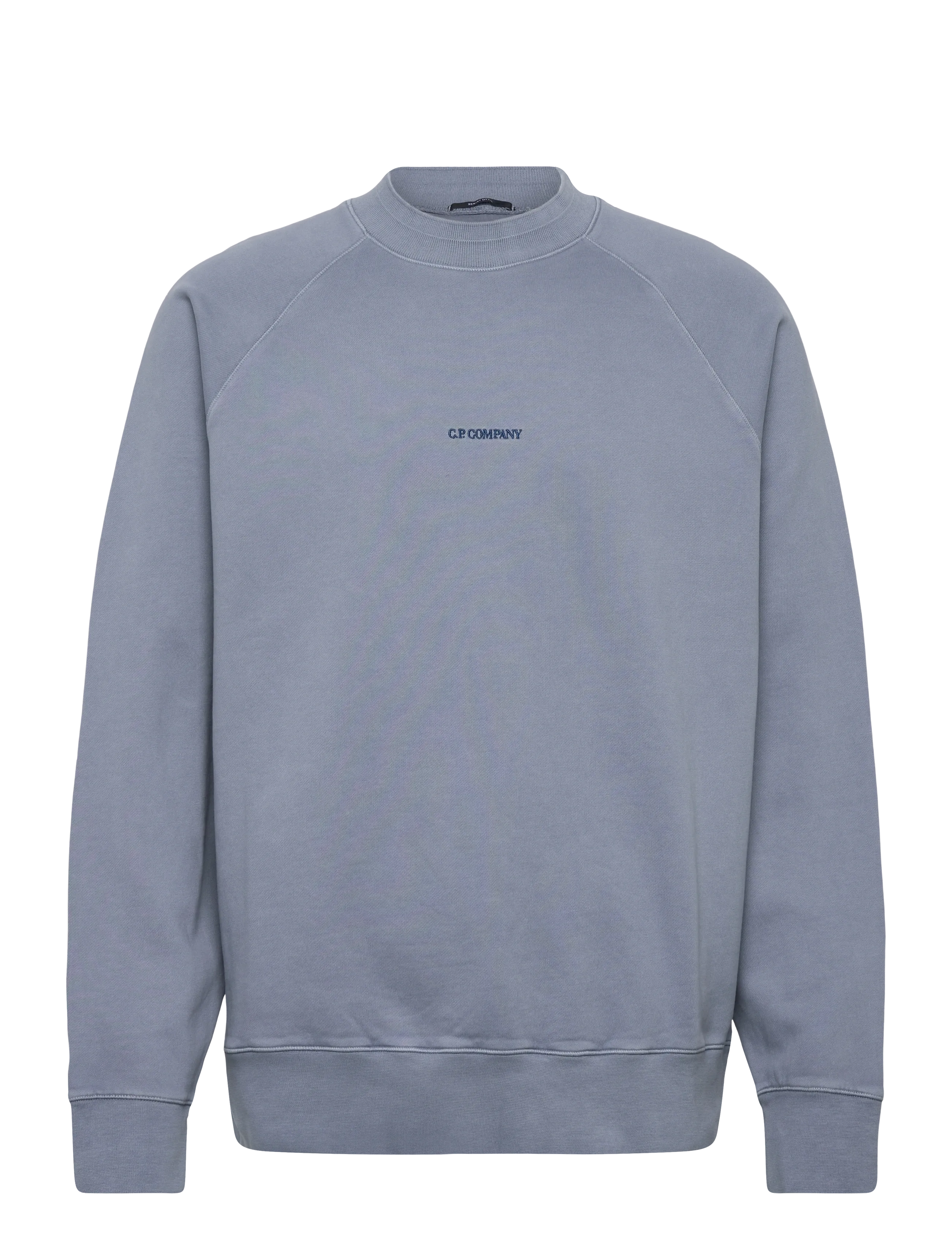 C.P. Company Logo Embroidered Sweatshirt - C.P. Company - FLINT STONE / blue