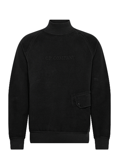 Reverse Brushed & Emerized Diagonal Fleece Mixed Funnel Neck - Rullekraver