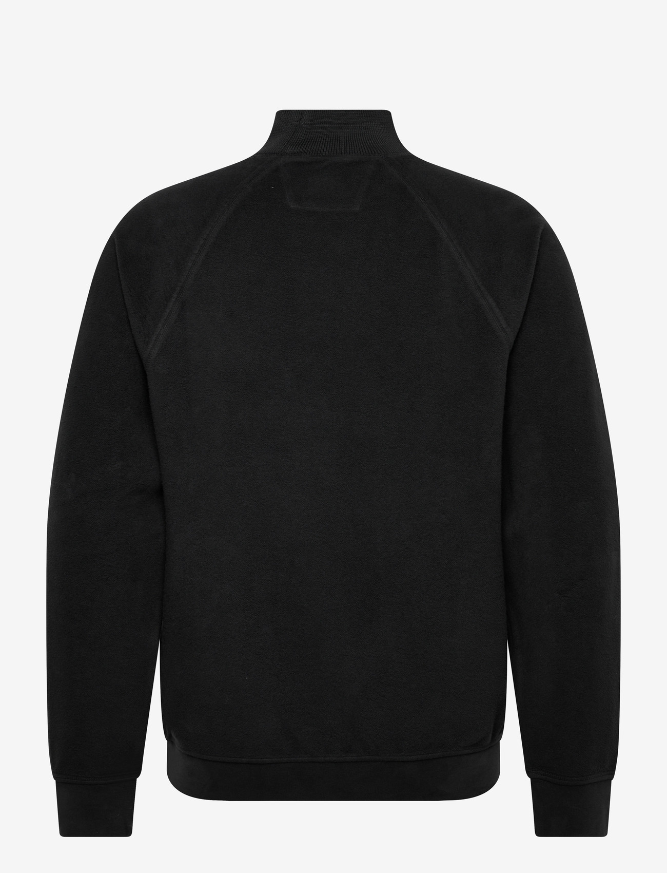 C.P. Company - Reverse Brushed & Emerized Diagonal Fleece Mixed Funnel Neck - rullekraver - black sand - 1
