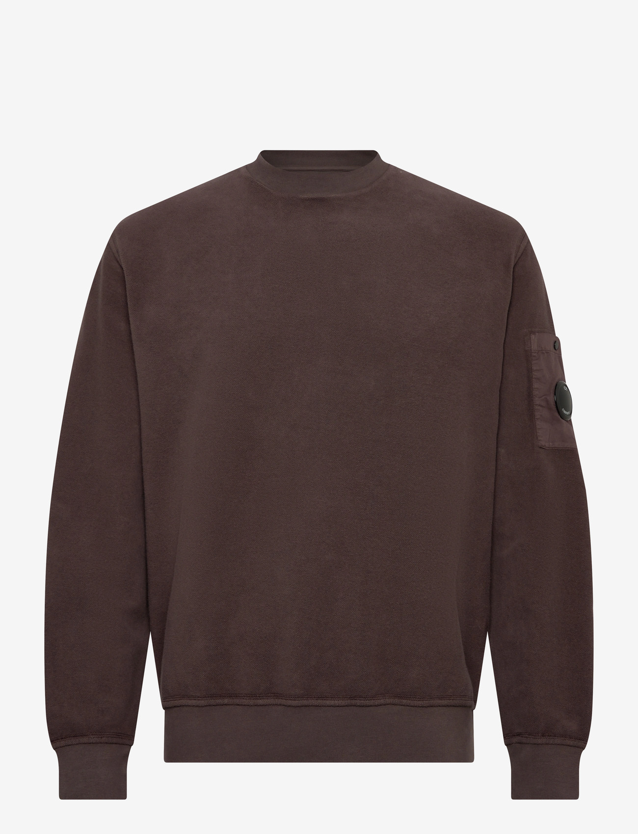 C.P. Company - Brushed & Emerized Diagonal Fleece Crew Neck Sweatshirt - tøj - boulevard - 0