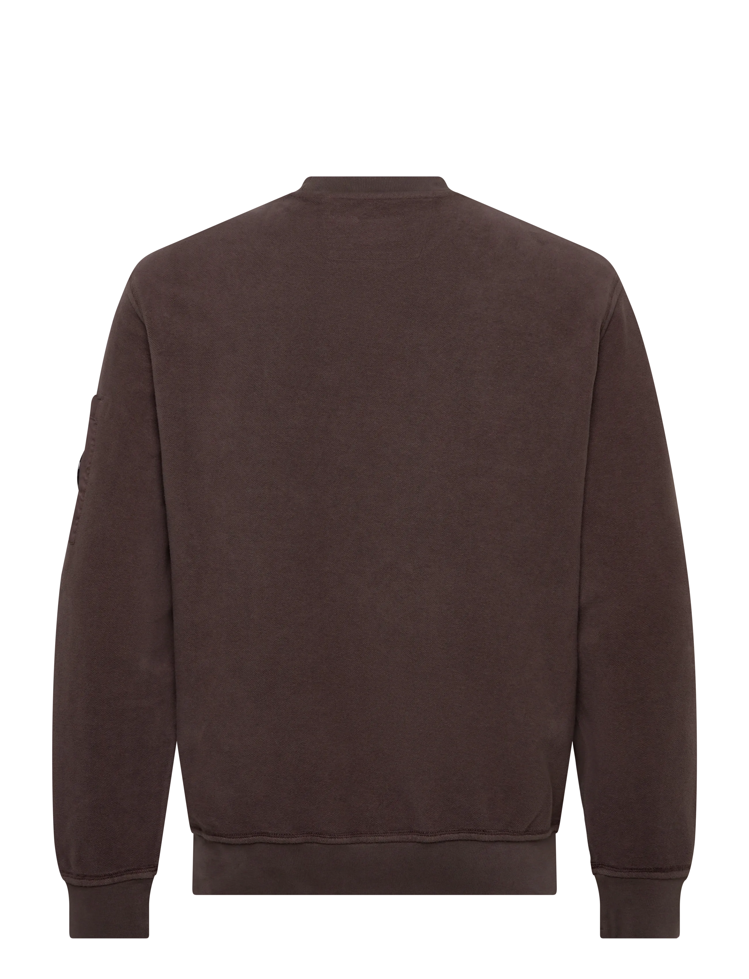 C.P. Company - Brushed & Emerized Diagonal Fleece Crew Neck Sweatshirt - nach stil kaufen - boulevard - 1