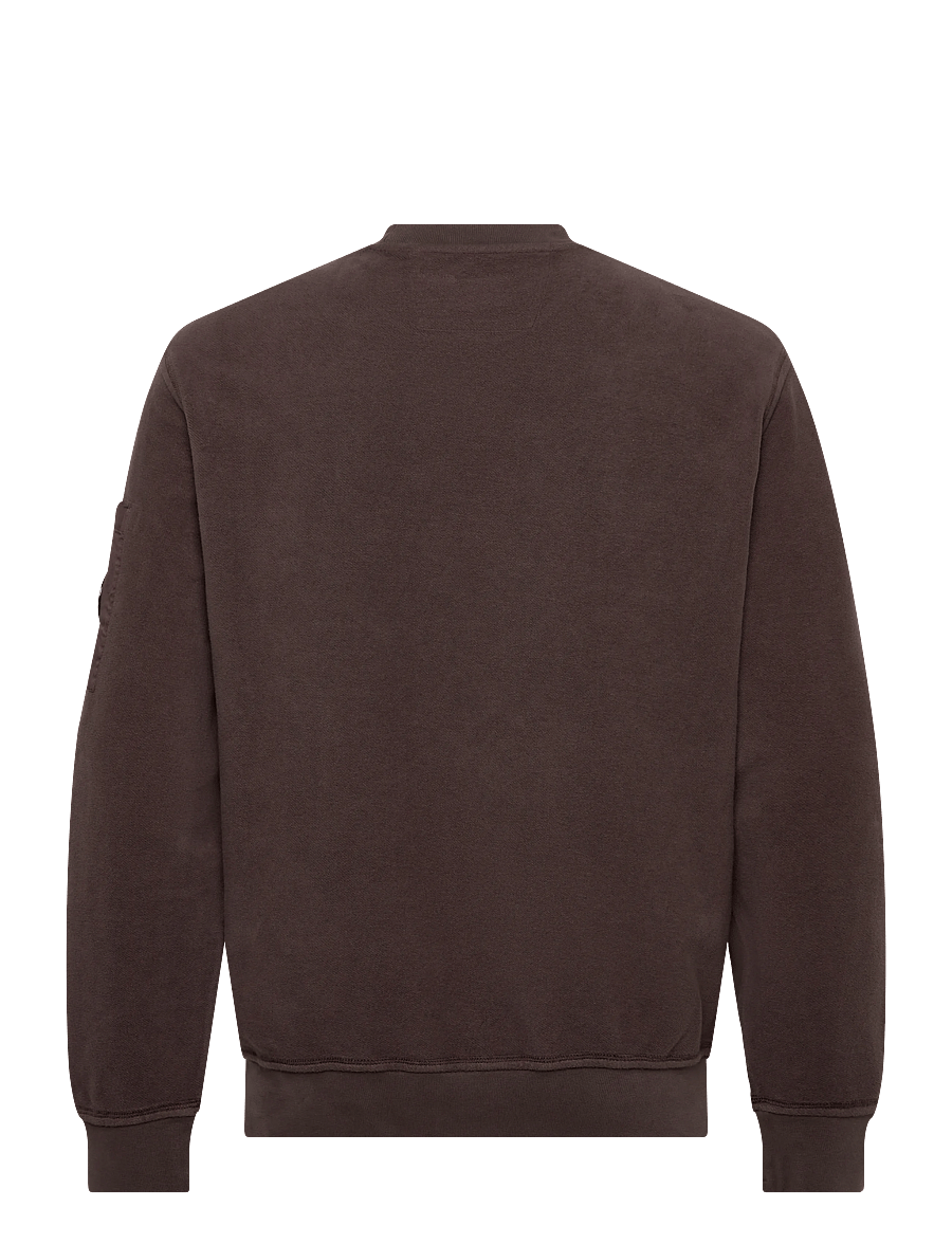 C.P. Company - Brushed & Emerized Diagonal Fleece Crew Neck Sweatshirt - apsipirkite pagal stilių - boulevard - 1