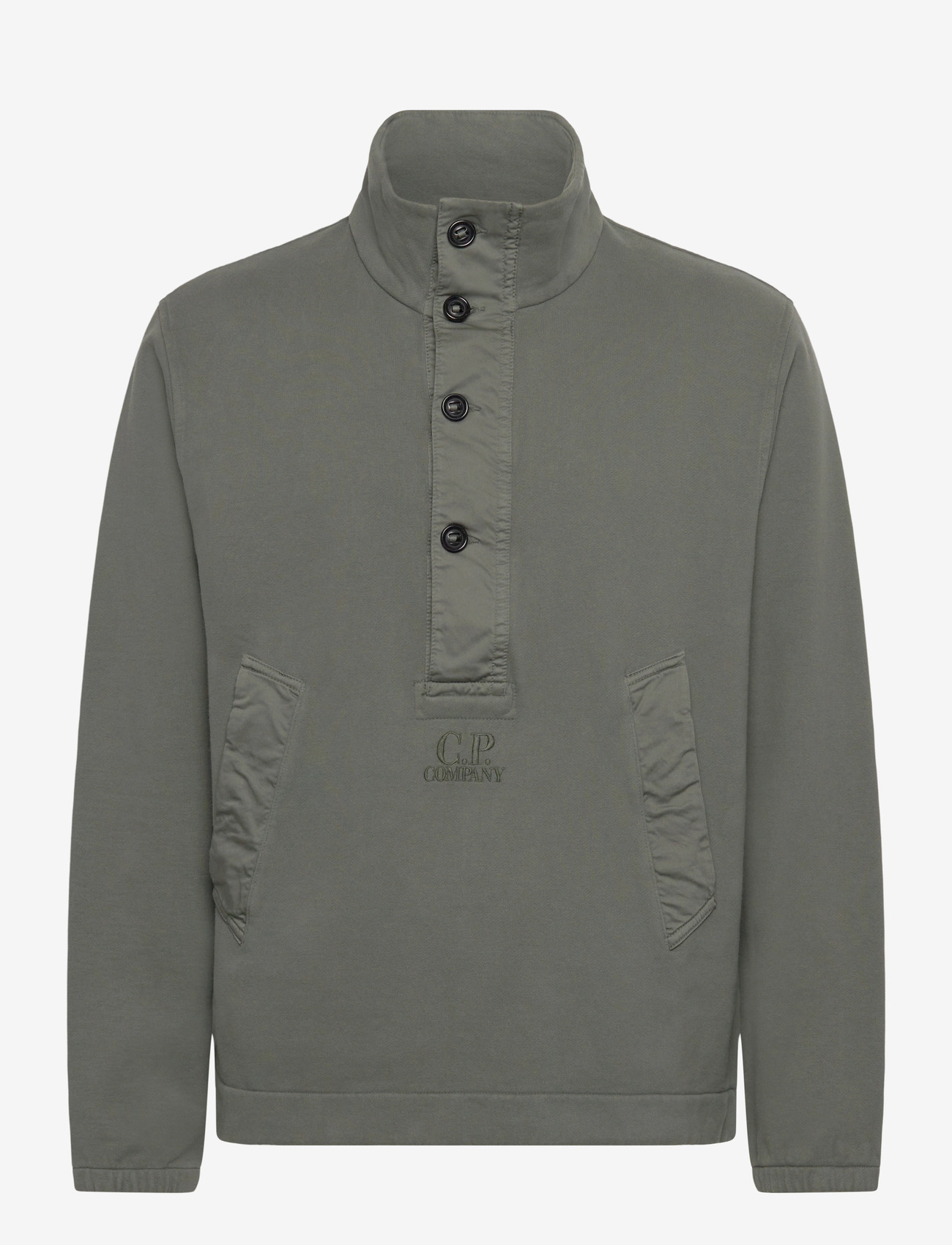 C.P. Company - Logo Embroidered Sweatshirt - tøj - grape leaf - 0