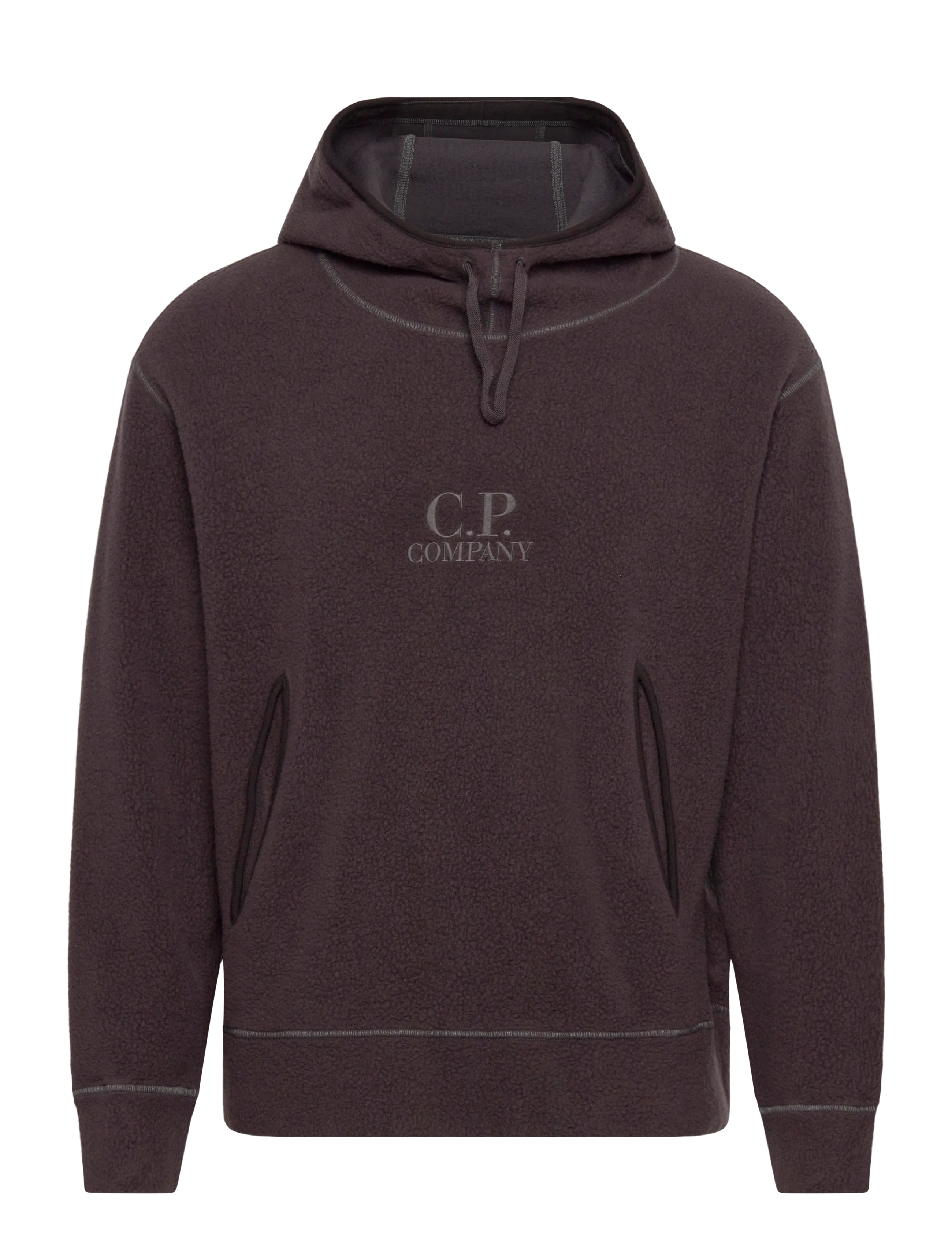 C.P. Company Polar Fleece Sweatshirt, XL, Brown, Sweatshirts & Hættetrøjer > Hættetrøjer, Herre