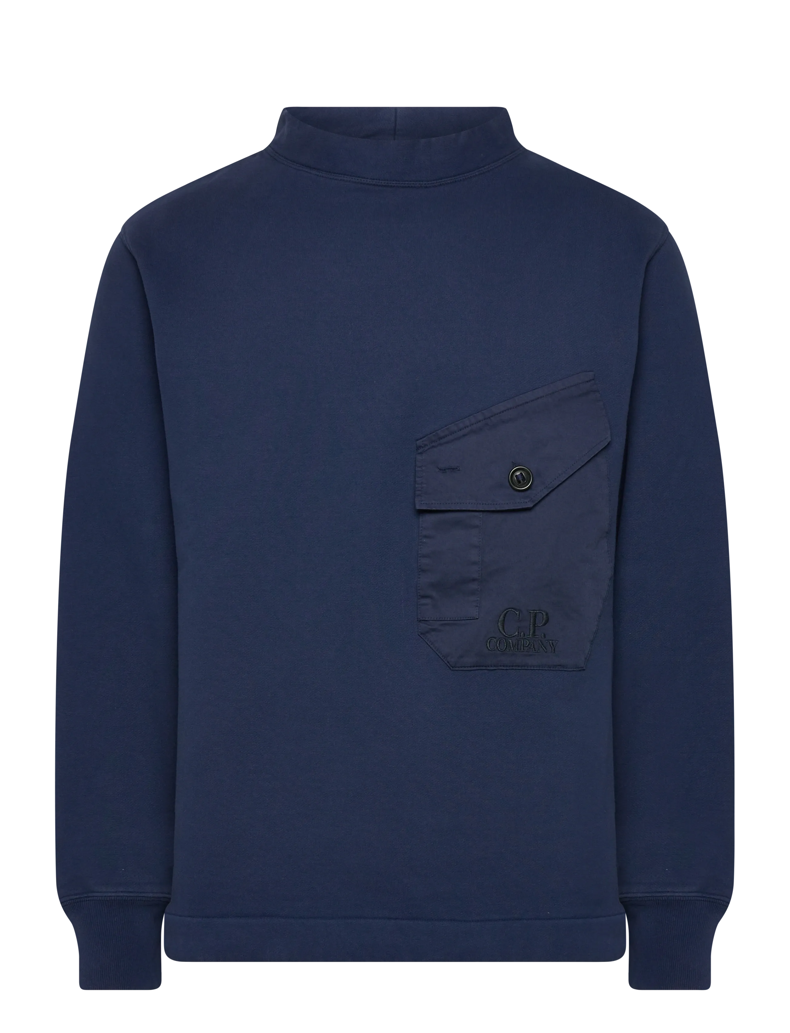 C.P. Company Mixed Funnel Neck - Col roulé - ESTATE BLUE / navy