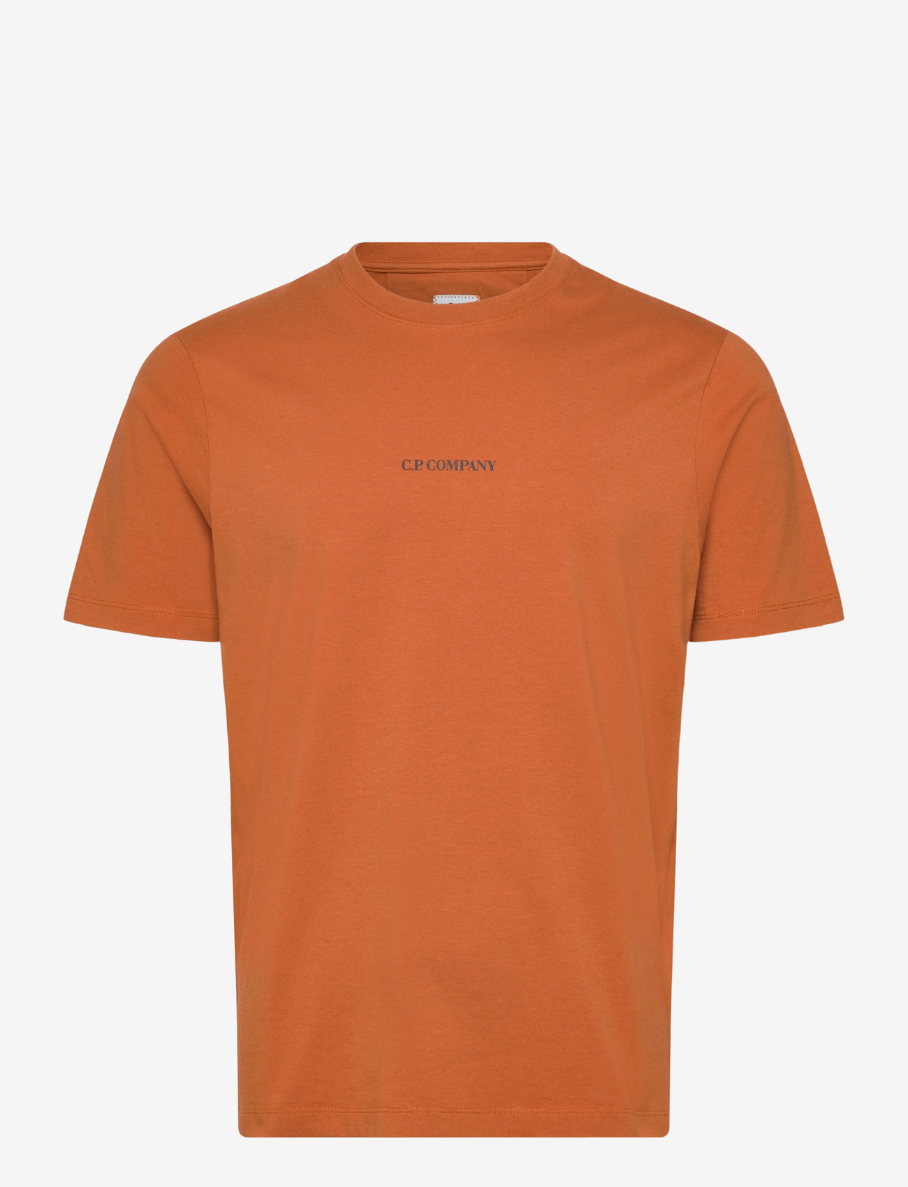 C.P. Company - 30/1 Logo T-Shirt - kortärmade t-shirts - bombay brown - 0