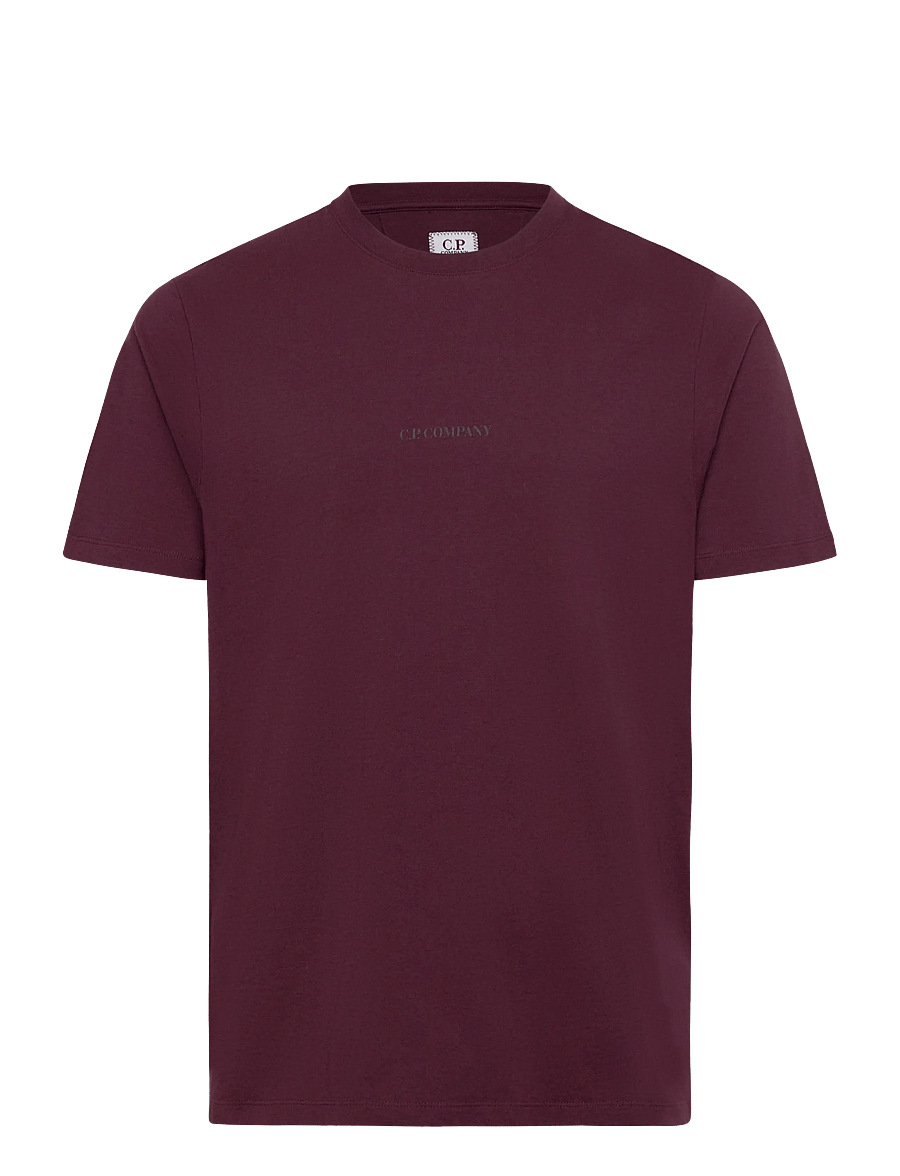 C.P. Company - 30/1 Logo T-Shirt - kurzärmelige t-shirts - potent purple - 0